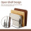 Kitchen Cutting Board Organizer Rack 5-Tier Metal Rack for Cutting Boards, Bakeware, Trays 2pc 4