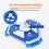 Pool Vacuum  with Side Brush Universal Steering Handle & Universal Rotatable Hose Adapter 8