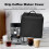Espresso Machine Dust Cover Waterproof Antistatic Nylon Coffee Maker Lid Case, Black 6