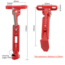 Verstellbarer Aluminum-Fundständer für M365, PRO, 1S, Max G30 – Schwarz/Rot