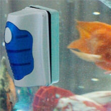 Schaber für Aquarienglas, Schwimmender Aquarienreiniger, Supermagnetische Reinigungsbürste für Aquarien