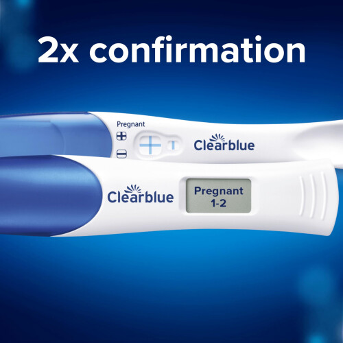 Clearblue Clearblue Pregnancy Test Double-Check & Date Combo Pack, Result As Fast As One M 1