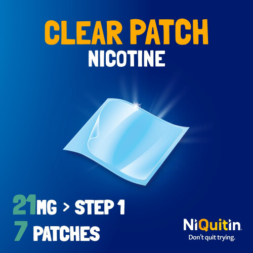 NiQuitin Niquitin Clear Patch Step 1 21mg - 7 Patches 1