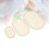 3Pcs Solid Wood Basket Bases for Crochet & Weaving, Durable Oval Size 3