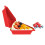 3PcsTriangular Silicone Cake Box, Mille Crepe Box, Sandwich, Reusable, Cake Packaging, Baking & Pastry Packaging Red 7