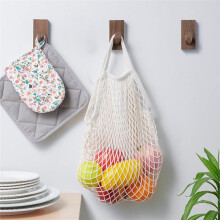 Confezione da 6 Ganci da Parete In Legno Retrò, per Portachiavi Decorativi, Appendiabiti, Appendini da Parete per Calze, per Ingresso Bagno e Armadio