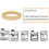 2-Pack 54mm Silicone Group  Gasket for Espresso Machines - Yellow 3