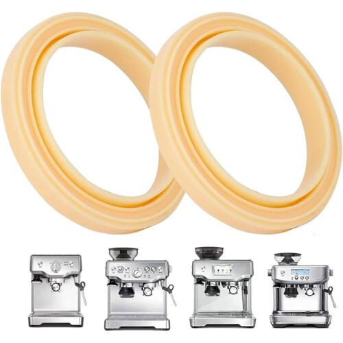 2-Pack 54mm Silicone Group  Gasket for Espresso Machines - Yellow