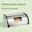 Bread Bin Bread Box Bread Holder Storage Container with Small Window for Kitchen Countertop Iron Bread Bin Bread Storage 2