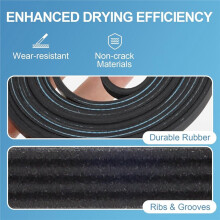 2pcs 341241 Dryer Drum Belt, for Dryers, Replaces 8066065 AP2946843 W10127457 PS346995
