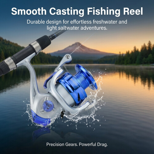 (NF3000) Saltwater Spinning Reel - Metal Core 1