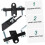 2Pcs Adjustable Metal Car Battery Hold Down Bracket, Durable Universal Battery Holder for Secure Installation 4