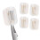 4pcs Wall Mount Toothbrush Case, Clear Plastic, Self-Adhesive Covers 3