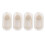 4pcs Wall Mount Toothbrush Case, Clear Plastic, Self-Adhesive Covers 4