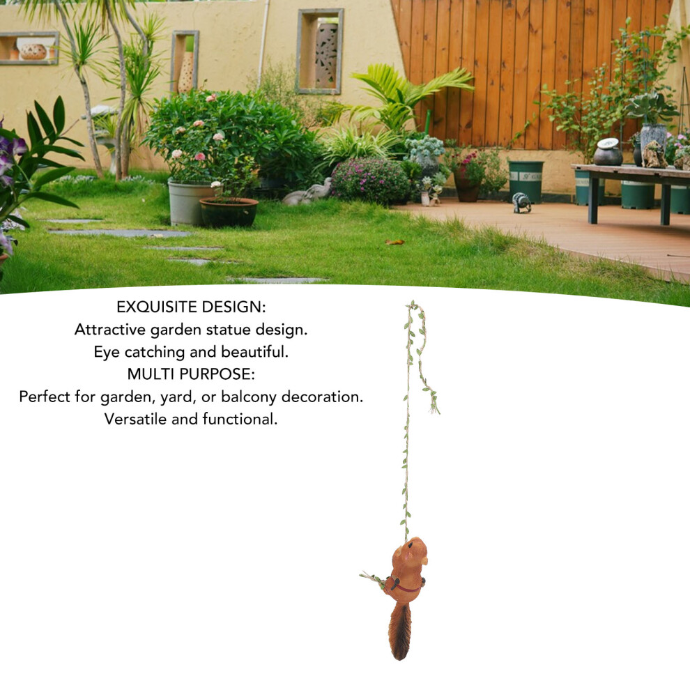 Adorable Squirrel Statue Outdoor Decor