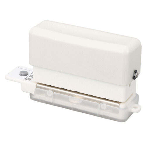 White ABS Portable 6 Holes Paper Puncher, Punches 2 Sheets 1