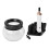 Makeup Brush Cleaner Dryer 8 Silicone Collars Deep Cleaning Automatic White 4