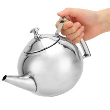 Teekanne Edelstahl 1L Filter Kanne mit Deckel
