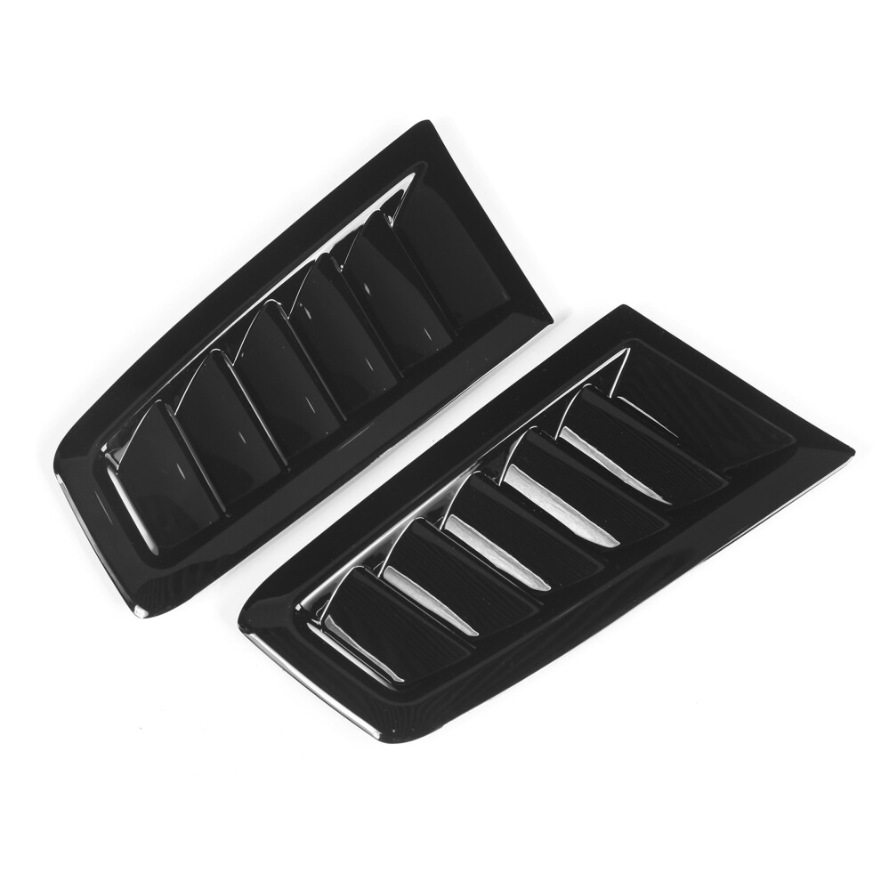 Universal Glossy Front Bonnet Vents For Focus Rs Mk2 Style Black 3031391689816