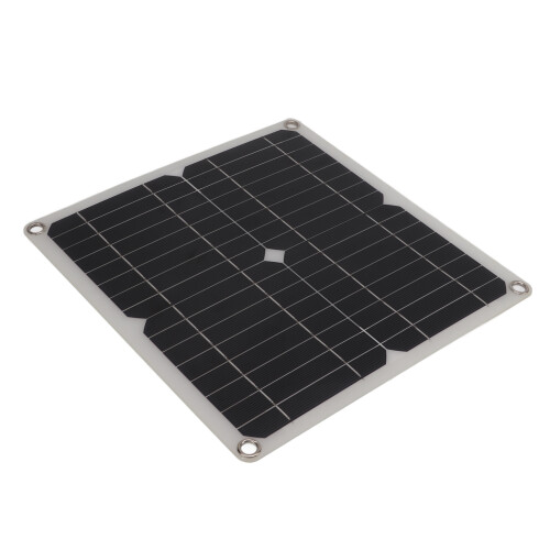 15W Monocrystalline Solar Panel Kit with Dual USB & DC Output 1