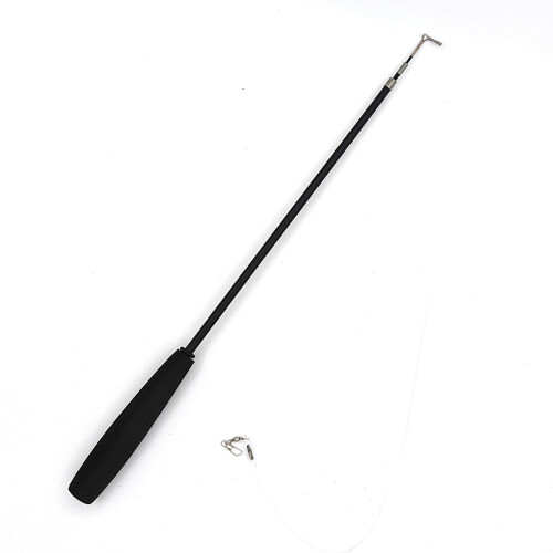(Black) Retractable Dog Teaser Toy for Active Pets 1