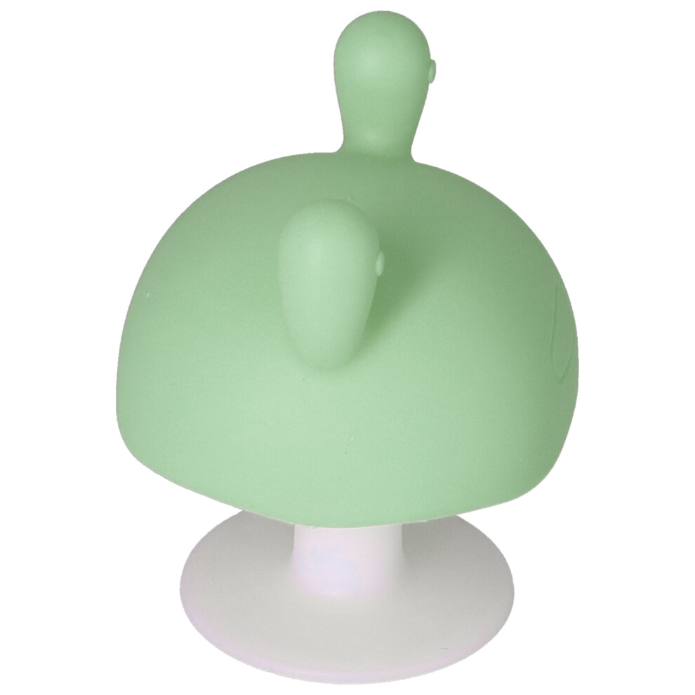 Baby Mushroom Silicone Teether For Infants Over 4 Months, 8Cm Green