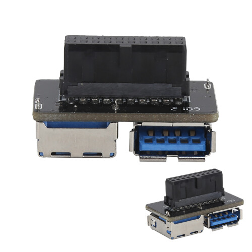 19Pin USB 3.0 Adapter 20Pin Splitter 2 Buchsen
