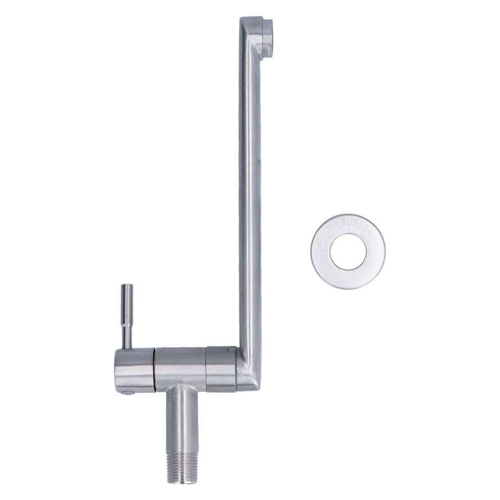 G1/2 Stainless Steel Lengthen Water Faucet 29X9.5cm For Kitchen Balcony 5001391226654