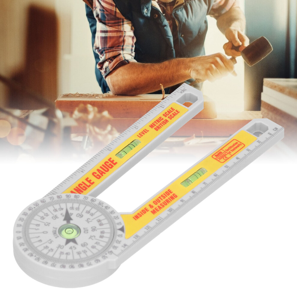 Miter Saw Protractor Gauge, Angle Finder, Woodworking Ruler, 15Cm 4231391694950