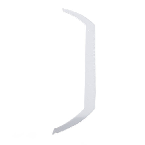 Bendable Transparent Eyebrow Ruler with Scale for Precise Design 1