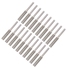 Kettensägen-Schleif- und Schärfbohrer Burr 20 Stück Silber 5,5 mm Köpfe Drehwalzensatz