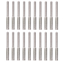 20 Stück Kettensägen-Schleifstifte Satz Silber Drehbare Feilen Schleifkopf 4,8 mm