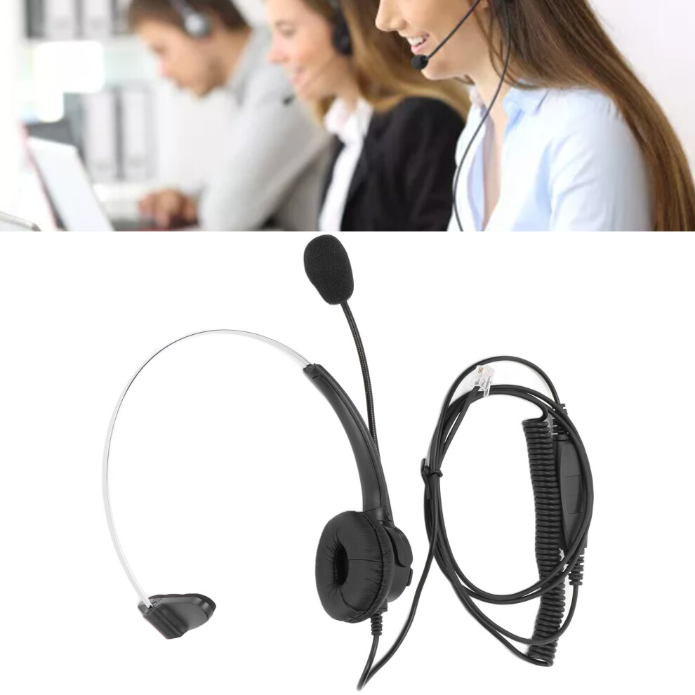 Rj9 Wired Mono Headset With Noise Reduction, 1.8M Cable 7891391227342