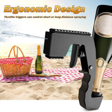 Champagne Beer Water-Gun,Beer-Gun for Birthday Celebrations,Adjustable Champagne Sprayer 2set