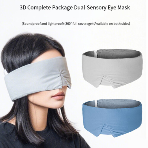 Ice Silk Eye Cover Adjustable Double Side Eyes Shield-Blue 2