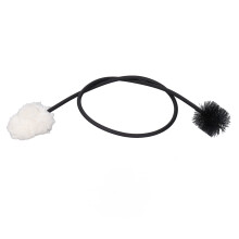 Saxophone Neck Cleaning Brush 50cm Bendable Metal Cotton Thread Dual End Swab