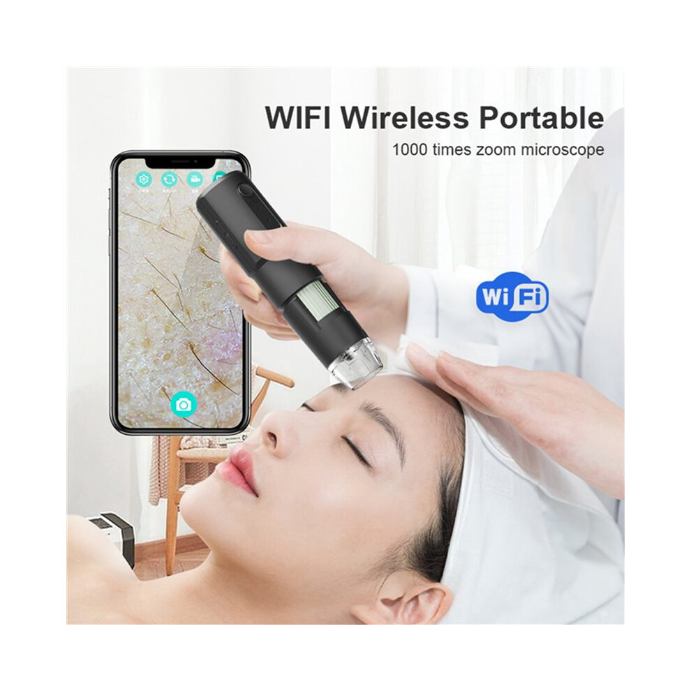 2Pcs Handheld Digital Microscope Wifi For Kids Adults 50X-1000X Magnification With 360 Rotate Stand For Ios Android 6032218101587