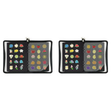 2X Pin Display Book Enamel Pin Collection Holder Trading Book,Brooch Pin Storage Organizer Binder Album for Collectors