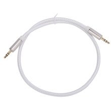 3,5 mm M auf 3,5 mm SP Nylon Reines Kupfer Audiokabel 1,5 m für Smartphone, Tablet, Lautsprecher