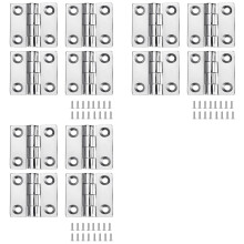 Heavy Duty Stainless Steel Boat Hinges, Marine Grade Hinges, 2 Inch X 2 Inches (50Mm X 50 mm), (12 PCS)