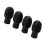 4PCS Silicone Stretchable Drumstick Silent Practice Tips, Black 16