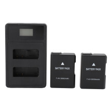Camera Battery with Charger for Nikon D5200 D5600 D5500 & Compact Models 2050mAh
