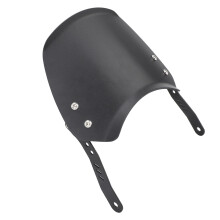 Universal Aluminum Motorcycle Windshield Black for Round 6.5-9.45in Headlights