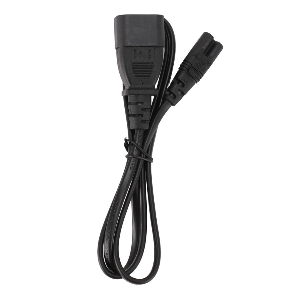 Iec320 C14 Male To C7 Female Power Cable 1M 10A For Laptop Lamp Speakers 9301391228259