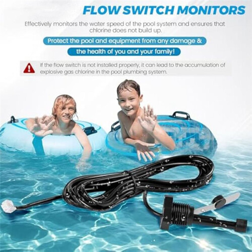 GLX-FLO Flow  Assembly for  Goldline Salt Chlorination System-Pool Flow Sensor with Cable 2