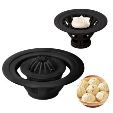 2X Flower-Shaped Bun and Dumpling Machine Flower-Shaped Steamed Bun Simple Homemade Mold Black