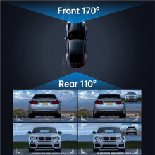 2X Car DVR HD 1080P 3-Lens Inside Vehicle Dash CamThree Way Camera DVRs Recorder Video Registrator Dashcam Camcorder