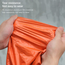 Multifunktionaler Regenmantel Wasserdichtes Thermo-Decke Poncho 130cm x 100cm Orange