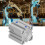 Bore 25mm Aluminum Double Acting Pneumatic Cylinder for Industrial Use SDA25x25 16