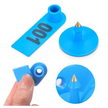 300 Pcs Livestock Ear Tags for Sheep Goat Cattle 001-100 Number for Cow Pig Dog Deer Horse Farm Animal Identification